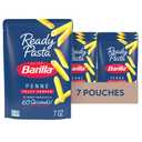 Barilla Ready Pasta, Fully Cooked Penne Pasta, Non-GMO & Kosher, 7 oz (Pack of 7) Best By 2026-12-01