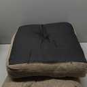 downluxe Indoor Bench Cushion for Indoor Furniture, Non-Slip Tufted Overstuffed Textured Foam Bench Seat Cushion, 48" X 16" X 4", Khaki, 1 Pack