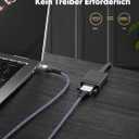 Capshi HDMI A to DVI Adapter Cable 6FT, High-Speed Gold-Plated Plug and Play Bi-Directional Nylon Braid 1080p, DVI to HDMI Adapter for Televison/Monitor/Video Card/Graphics Card (6feet)