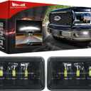 For Ford F-150 Fog Light - DOT Approved Super Bright LED Fog Lights Replacement for Ford F150 2015-2020,2017-2019 Ford F250 Super Duty Fog Lights Waterproof Rectangular (Light Color:White)