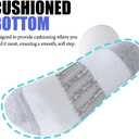 JOYNE 5/10 Pairs Mens Lightweight Athletic Crew Cushioned Breathable Work High Calf Long Boot Socks, 13-15
