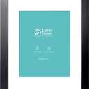 LaVie Home 14 x 17 Poster Frame Black, Display Pictures 11x14 with Mat or 14x17 Without Mat, Stable and Sturdy Picture Frame and Polished Plexiglass, Horizontal and Vertical Format of The Wall（1 Pack）
