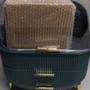 lurcns Makeup Organizers and Storage Make up Organizer for Vanity Cosmetics Skincare With Lid and Drawers Display Cases for Countertop Bathroom Women Teenager Girl Gifts(Dark Green+Brush Holder)