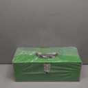 Metal Toolbox Portable Locking Tool Box Metal Tool Box Organizer Toll Box Organizer Tool Kit for Women Tool Organizers with Latch-Green