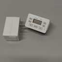 UltraPro 24hr Digital Bar Outlet Timer - 1-Polarized, 2 Programmable ON/OFF Cycles, 125VAC Light Timer, White, 2 Pack