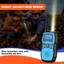 Wishouse Walkie Talkies for Kids Rechargeable with USB Charger 6000mAh Battery,Outdoor Camping Games with Flashlight Lanyard,Toys for Girls,Halloween Xmas Birthday Gift for Children 2 Pack Red Blue