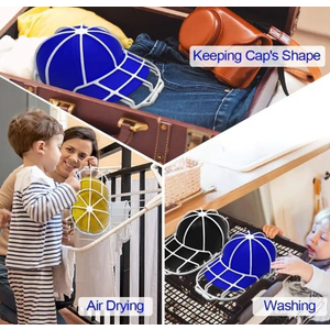 Ultimate Hat Saver - Baseball Cap Washer for Washing Machine - Safeguards, Restores Freshness with Effortless Cleaning - Custom-Fit Design Ensures Hat Retention hat washerr 