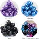 Black Purple Blue Balloons Arch Kit,114pcs Galaxy Balloon Garland Kit with Metallic Balloons for Birthday Graduation Baby Shower Video Game Party Outer Space Party Decorations