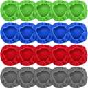 Tallew 20 Pack Windshield Cleaner Microfiber Pads Fit Car Window Cleaning Tool Replaceable Glass Wipes Inside Car Windshield Supplies, Fits 4-6 Inch Tools, 4 Colors