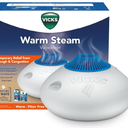 Vicks Warm Steam Vaporizer & Humidifier 1.5 Gallon Tank for Small and Medium Rooms, Night Light, Works with VapoPads and VapoSteam