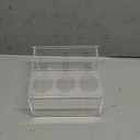 Vesici Plastic Utensil Dispenser Acrylic Utensil Dispenser Silverware Organizer Holder for Kitchen and Restaurant (3 Compartment,Clear)