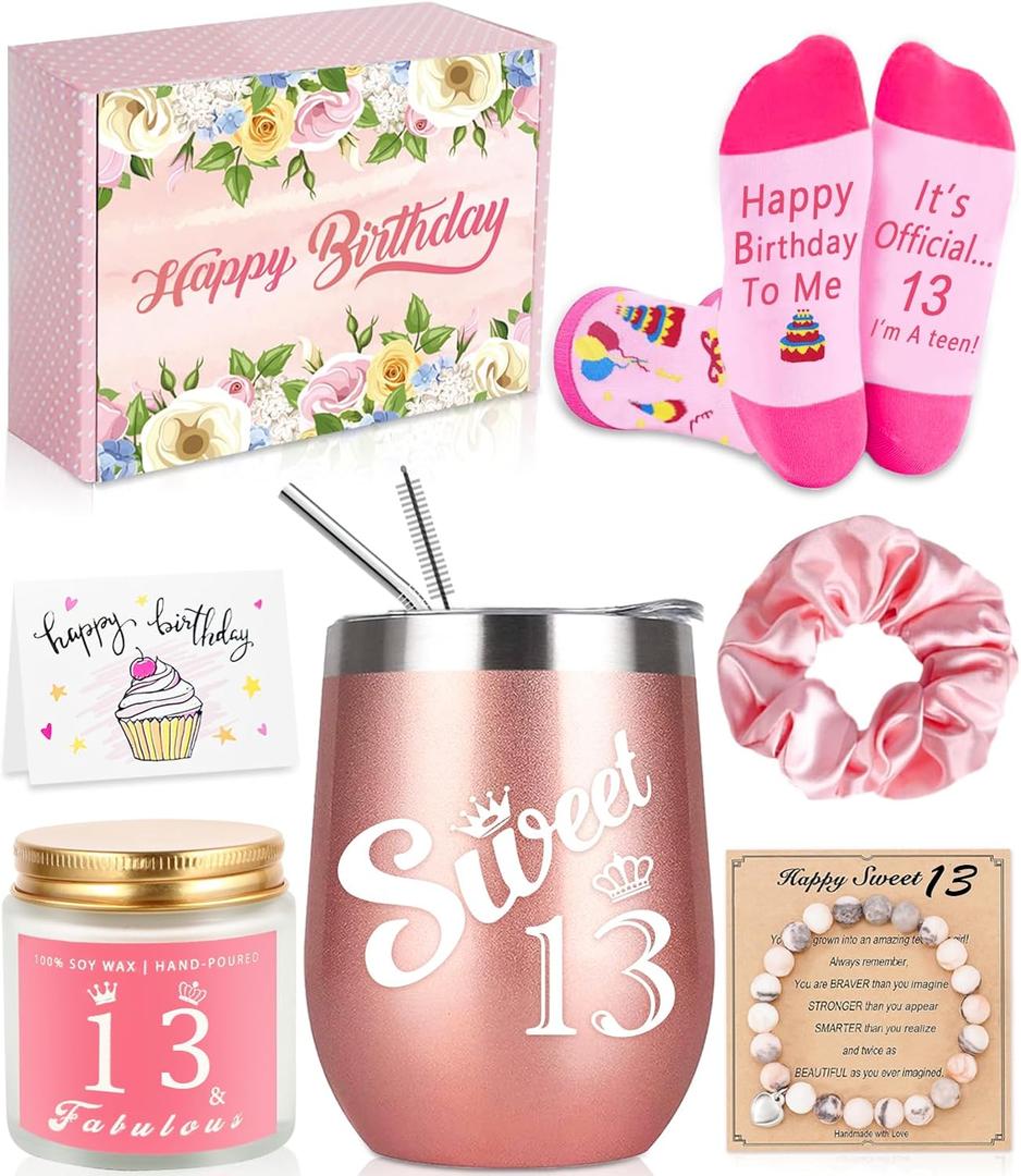 13th Birthday Gifts For Girls, Happy Birthday Gifts Stuff Ideas For 13 Year Old Teen Girls Daughter, Niece, Granddaughter, Sister Her