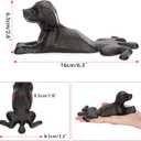 Sumnacon Cast Iron Door Stop - Heavy Duty Rustic Door Stopper Avoid Drilling Hole, Vintage Metal Door Wedge on Floor Surface for Home Office Commercial Industrial Dachshund