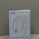 Portable Neck Fan, Hands-Free Bladeless Fans, 360Airflow, 4000 mAh Battery Operated Wearable Personal Fan, Twistable, Rechargeable Fans for Outdoor Indoor, Birthday Gifts for Men Women (Blue)