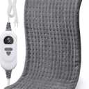 NOWWISH Heating Pad for Back Pain & Cramps Relief, Moist Heat Pad for Neck & Shoulder, Auto Shut Off, Machine Washable, Christmas Gifts for Women, 12"x 24" Gray