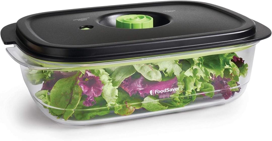 FoodSaver Preserve & Marinate Vacuum Containers, 10 Cup, BPA-Free, Dishwasher Safe, Clear
