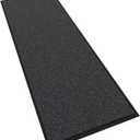 Front Door Mat, 72" x 24" Heavy Duty Indoor Outdoor Doormat, Non-Slip Welcome Mats for Entryway, Rubber Backing Low Profile Commercial Door Mats (Gray Stripe)