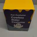 NACOCO Cowboy Rider Dog Costume for Dogs Clothes Knight Style with Doll and Hat for Halloween Day Pet Costume (M)