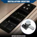 No 85720-33150 / Rear Right Side/Power Window Motor for Lexus ES300 2002-2003 for Lexus ES330 2004-2006 / Window Lift Motor/Durable/Metal / 1 Pc/Black