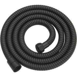 RUMOSE 79 inches Shower Hose Shower Head Extension Hose Extra Long Stainless Steel Shower Tube Attachment Flexible Handheld Shower Sprayer Hose, Matte Black