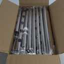 Shower Caddy Tension Pole Corner - Stainless Steel Bathroom Organizer White Tension Rod Shower Shelves for Tub(22-114.2inch), Renter Friendly