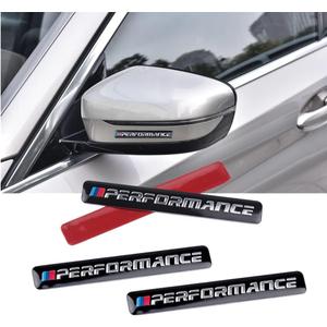 Car 3 Color Classic Badge Metal Sticker is Suitable for car Windshield Side Mudguard Bumper Trunk Hood and car Interior and so on（4PCS Black）