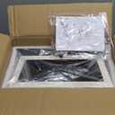 Luupyia 2Light Farmhouse Ceiling Light Fixture Semi Flush Mount, White Ceiling Light Rectangle Rustic Lighting Farmhouse Hallway Lights Fixtures Foyer Lighting for Entryway.