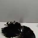 2pack/4pack 13" Cheerleading Metallic Foil & Plastic Ring Pom Poms Cheerleading Poms 100g (black)