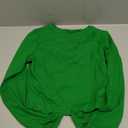 Trendy Queen Womens Long Sleeve Crop Tops Basic Slim Fitted Shirts Fashion 2025 Going Out Y2k Tops Teen Girl Clothes (Small, Green)