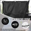 2PCS Rear Car Window Shade for Baby,Foldable Rear Window Shade for Baby in Car with 7PCS Suction Cups,Cars Sun Shades Side Windows with Storage Bag for Blocking Out Sun