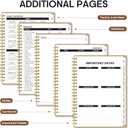 2026 Planner, Weekly and Monthly Calender Planner, Jan 2026 to Dec 2026, Hardcover 2026 Calendar Book with Tabs & Inner Pocket, Office Home School Supplies for Women & Men - A4 (8.5" x 11"), Oat Brown