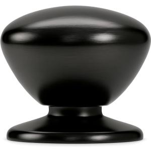 trust4care 2-Pack Extra Large Matt Black Bifold Closet Door Knobs with Wide Base, Heavy Passage Wardrobe Dresser Kitchen Pantry Dummy Pull Doorknobs, 1-3/5" Furniture Drawer Handles