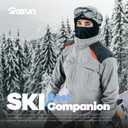 Ski Mask Balaclava Shiesty, Motorcycle Winter Windproof Warmth UV Protector for Men/Women (Black)