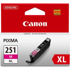 Canon CLI-251XL Genuine Magenta Ink Tank, Compatible with MG6320, IP7220 & MG5420, MX922, MG5520, MG6420, MG7120, iX6820, iP8720, MG7520, MG6620, and MG5620 Printers