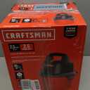 CRAFTSMAN CMXEVBE17250 2.5 Gallon 2.5 Peak HP Wet Dry Vac, Portable Shop Vacuum Wet and Dry with Filter Bag, Hose and Attachments for Cleaning in The Home