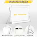 AMUSIGHT Double-Sided Magnetic White Board with Stand, 18" x 14"
