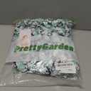 PRETTYGARDEN Puff Short Sleeve Cewneck Floral Long Fall Dresses for Women 2025 Flowy Tiered Hem Maxi Wedding Guest Dress (Medium, Black Green Flower)