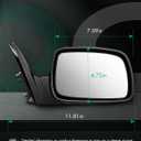 SCITOO Passenger Side Mirrors fit for 2007 2008 2009 2010 2011 for Toyota Camry with Power Controlling Non-telesccoping Non-Folding Features Exterior Accessories Mirrors, Polished Finish