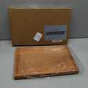 Wooden Cutting Boards For Kitchen Real Solid Sapele Wood Chopping Board One Piece Thick Hard No Glue Non Toxic With Juice Groove And Built-in Handle All Whole Single Wood Butcher Block (15*10.2*1Inch)