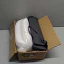 Chair Cushions for Dining Chairs, 2" Thick Seat Cushions for Kitchen Chairs, D-Shaped Chair Pads with Washable Cover, Ties and Non Slip Backing, 17'' x 16'', Set of 4, Dark Grey