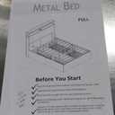 Full Size Bed Frame with Headboard, LED Platform Bed Frames with 4 Storage Drawers, Built in Charging Station, Noise Free, Stable and Solid, No Box Spring Needed, Rustic Brown