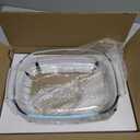 VRUIFA 9x13 Glass Baking Dish, 2.7 Quart Casserole Dishes for Oven, Borosilicate Glass