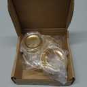 Savadicar CKT01 Billet Aluminum Control Knob Trim Sets, Headlight/4WD/HVAC Climate Control Knob Ring Bezels, Air Conditioner/Radio Switch Cover for 2021-2023 Ford Bronco, Interior Accessories, Gold