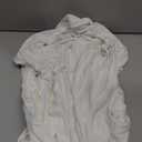 Women Wrap Top Thumb Hole Long Sleeve Self Tie Workout Shirt Pilates Ballet Yoga Tops (Small, White)