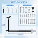Adjustable Starlink Gen 3 Mount, 360 Rotatable Starlink Pole Mounting Kit Compatible with V3 Starlink Standard Dish (Length-27.5 inch)