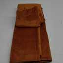 StangH Burnt Orange Velvet Curtains 96 inches Long, Fall Curtains Terracotta Living Room Light Blocking Privacy Window Drapes for Patio Sliding Door/Dining Room, W52 x L96, 2 Panels