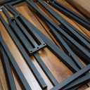 63 Inch Long Console Table, Industrial Sofa Table Behind The Couch Rectangular Entryway Table for Entrance Hallway Living Room, Brown