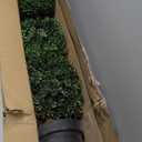Nearly Natural 34in. Boxwood Double Ball Topiary Artificial Tree (Indoor/Outdoor)