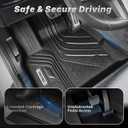 OEDRO Upgraded Floor Mats Fit for 2019-2024 BMW X3, TPE All Weather Floor Liners Custom Fit for BMW X3 30i M40i X3M, Only for Car Without Spare tire (NOT fit X3 30e), Floor Mats Trunk Liner, Black