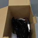 EAMBRITE Halloween Decorations Outdoor 5FT Bendable Scary Giant Spider with 83LT Purple Lights Black Fake Spider for Halloween Indoor Outdoor Yard Home Parties Creepy Dcor